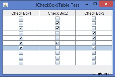 เราจะเพิ่ม/แทรก JCheckBox ภายในเซลล์ JTable ใน Java ได้อย่างไร 