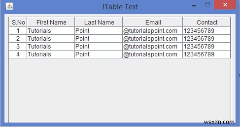 จะเปลี่ยนความกว้างแต่ละคอลัมน์ของ JTable ใน Java ได้อย่างไร? 