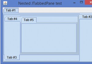 เราจะแทรกหลายแท็บลงใน JTabbedPane เดียวใน Java ได้อย่างไร 
