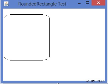 เราจะวาดรูปสี่เหลี่ยมผืนผ้าโค้งมนโดยใช้วัตถุกราฟิกใน Java ได้อย่างไร 