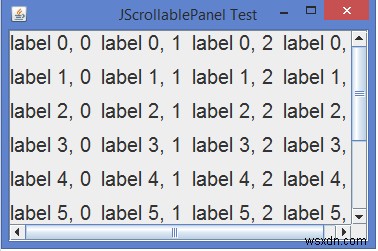 เราจะใช้ JPanel แบบเลื่อนใน Java ได้อย่างไร 