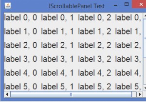เราจะใช้ JPanel แบบเลื่อนใน Java ได้อย่างไร 
