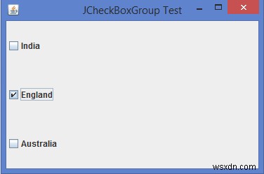จะเลือกทีละรายการจาก JCheckBox ใน Java ได้อย่างไร 