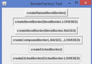 เราจะนำเส้นขอบต่าง ๆ ไปใช้โดยใช้ BorderFactory ใน Java ได้อย่างไร 