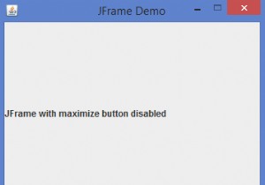 เราจะปิดการใช้งานปุ่มขยายใหญ่สุดของ JFrame ใน Java ได้อย่างไร? 