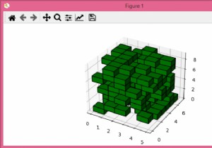 แทน voxels ด้วย matplotlib 