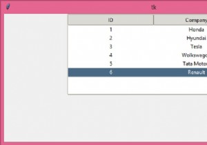 จะเพิ่มคอลัมน์ในวิดเจ็ต Tkinter TreeView ได้อย่างไร? 