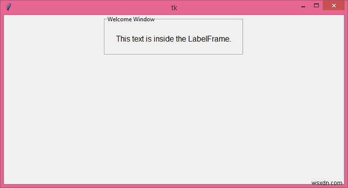 การสร้าง LabelFrame ภายใน Tkinter Canvas 