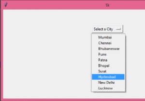 จะเรียกใช้ฟังก์ชันโดยใช้วิดเจ็ต OptionMenu ใน Tkinter ได้อย่างไร 