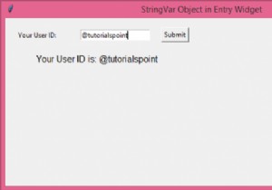 จะใช้วัตถุ StringVar ในวิดเจ็ตรายการใน Tkinter ได้อย่างไร? 