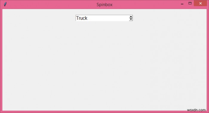 จะตั้งค่าสตริงเริ่มต้นบน Tkinter Spinbox ได้อย่างไร? 