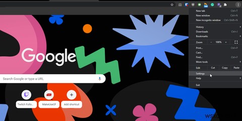 วิธีเปลี่ยนพื้นหลัง Google ใน Chrome 