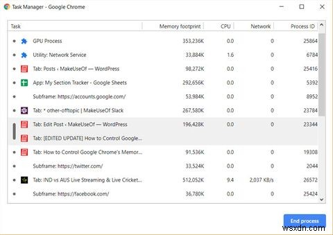 วิธีลดการใช้หน่วยความจำ Google Chromes และเพิ่ม RAM 