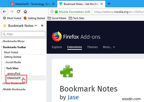 วิธีเพิ่มโน้ตลงในบุ๊กมาร์กใน Chrome และ Firefox 