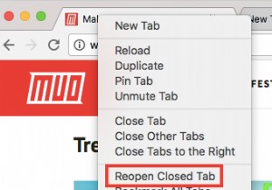วิธีการเปิดแท็บอีกครั้งที่คุณปิดโดยไม่ได้ตั้งใจในเบราว์เซอร์ของคุณ