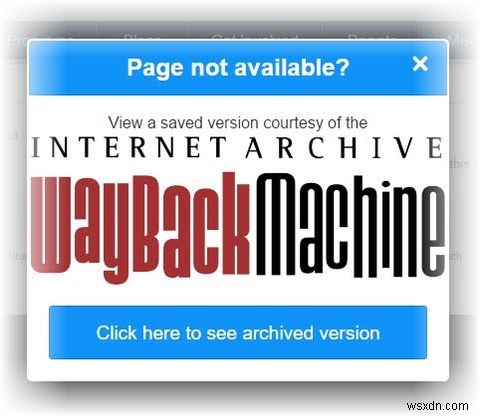วิธีดูลิงก์ Dead URL โดยใช้เครื่อง Wayback บน Chrome 