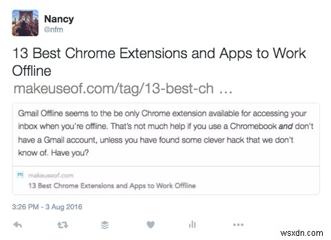 วิธีแชร์ตัวอย่างบทความในคลิกเดียวบน Twitter ด้วย Chrome 