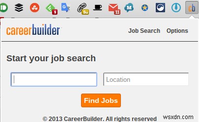 11 ต้องมีส่วนขยาย Chrome สำหรับการหางาน