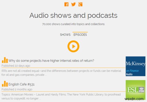 เครื่องเล่น Podcast ที่ดีที่สุดสำหรับ Chromebook 