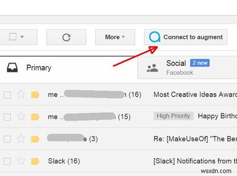 Augment สำหรับ Chrome เปลี่ยนกล่องขาเข้า Gmail ของคุณให้เป็นแผงเพิ่มประสิทธิภาพ 