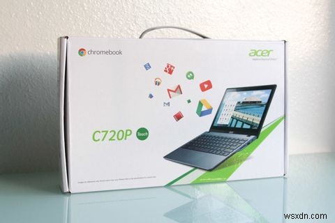 การตรวจสอบและแจกของ Acer C720 และ C720P Chromebook