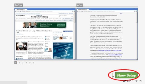 กำจัดโฆษณาและปรับปรุงความสามารถในการอ่านใน Chrome 