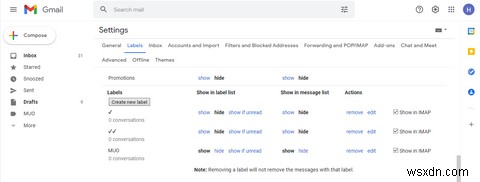 วิธีสร้างโฟลเดอร์ใน Gmail 