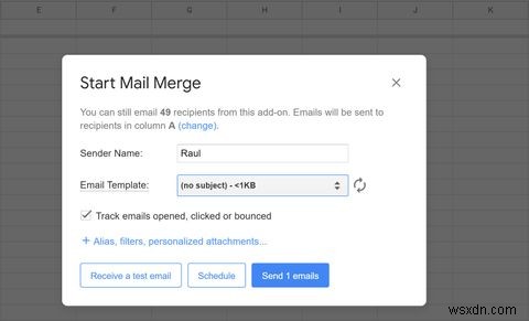วิธีส่งอีเมลจำนวนมากใน Gmail จาก Google ชีต 