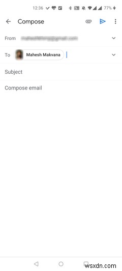 คุณสามารถคัดลอกที่อยู่อีเมลได้อย่างสะดวกใน Gmail สำหรับ Android 