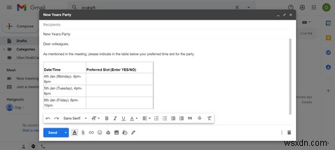 วิธีเพิ่มตารางในข้อความ Gmail ของคุณ 