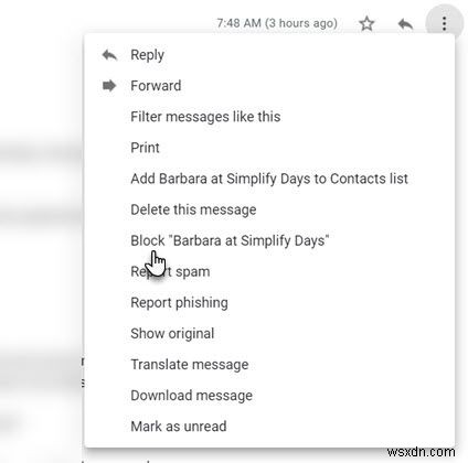 วิธีบล็อกและเลิกบล็อกผู้ติดต่อใน Gmail 