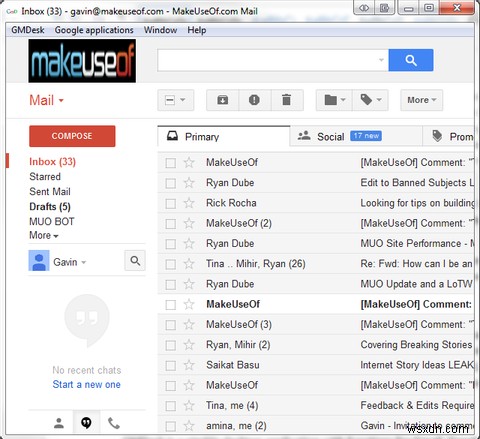 วิธีอ่าน Google Mail บนเดสก์ท็อปของคุณ 