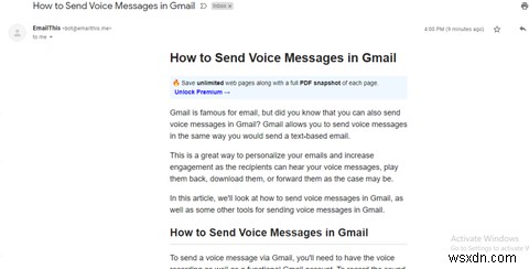 3 วิธีง่ายๆ ในการส่งหน้าเว็บที่สมบูรณ์ทางอีเมล 