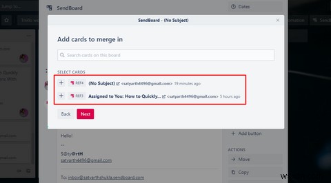SendBoard ทำให้การส่งอีเมลเป็นเรื่องง่ายบน Trello . ได้อย่างไร 
