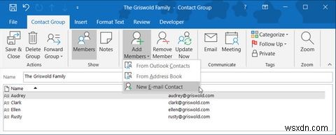 วิธีสร้างกลุ่มอีเมลและรายชื่อการแจกจ่ายใน Outlook 