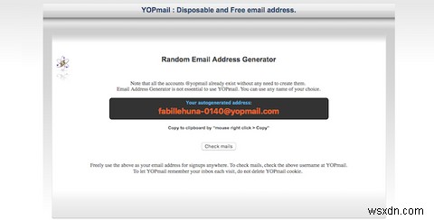 วิธีสร้างที่อยู่อีเมลชั่วคราวอย่างรวดเร็วด้วย YOPmail