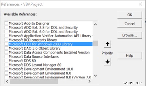 วิธีการส่งอีเมลจากสเปรดชีต Excel โดยใช้สคริปต์ VBA 