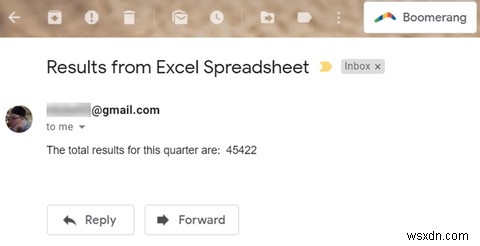 วิธีการส่งอีเมลจากสเปรดชีต Excel โดยใช้สคริปต์ VBA 