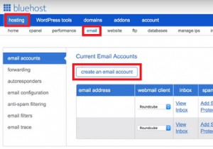 วิธีตั้งค่าบัญชีอีเมลเว็บเมล Bluehost ของคุณ 