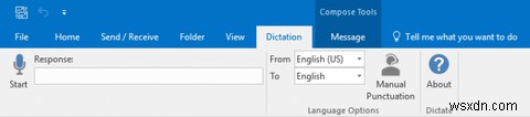 วิธีเขียนอีเมลตามคำบอกใน Microsoft Outlook 