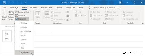 วิธีเพิ่มและเปลี่ยนลายเซ็นใน Microsoft Outlook 