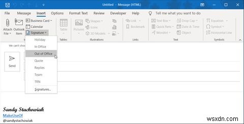 วิธีเพิ่มและเปลี่ยนลายเซ็นใน Microsoft Outlook 