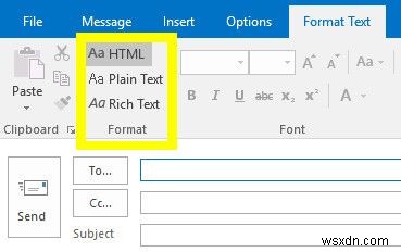 วิธีแก้ไขแบบอักษรและการจัดรูปแบบอีเมลใน Microsoft Outlook