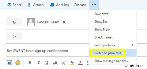 วิธีแก้ไขแบบอักษรและการจัดรูปแบบอีเมลใน Microsoft Outlook