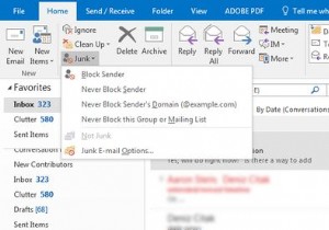 วิธีการไวท์ลิสต์ที่อยู่อีเมลใน Outlook