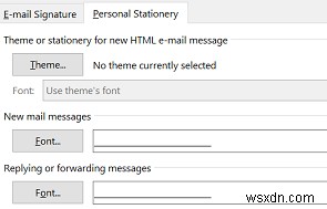 วิธีการเปลี่ยนฟอนต์การเขียนอีเมลเริ่มต้นใน Outlook