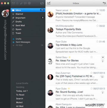 Airmail สำหรับ Mac OS X ทำให้อีเมลสวยงามอีกครั้ง 