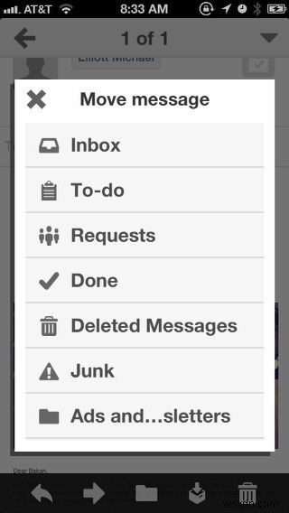 iPhone Mail Client Boxer รวมการตอบกลับด่วน เทมเพลตอีเมลและอื่น ๆ 