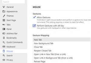 วิธีใช้ท่าทางสัมผัสของเมาส์ใน Vivaldi เพื่อเรียกดูได้เร็วขึ้น 