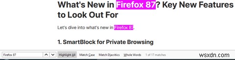 Firefox 87 เปิดตัวแล้ว:มองหาคุณสมบัติใหม่เหล่านี้ 